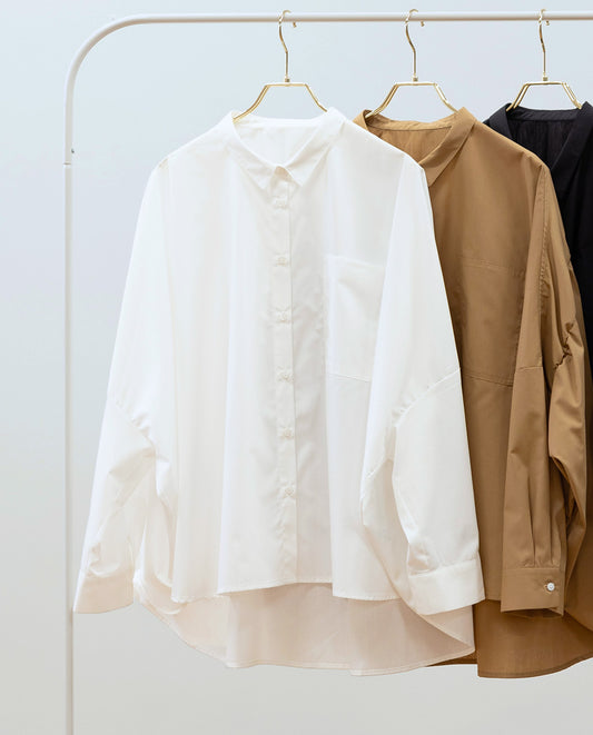 バックギャザーワイドブラウス