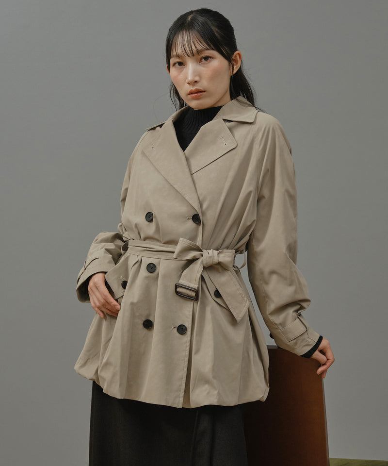 ヴィンテージフェイクレザートレンチコート