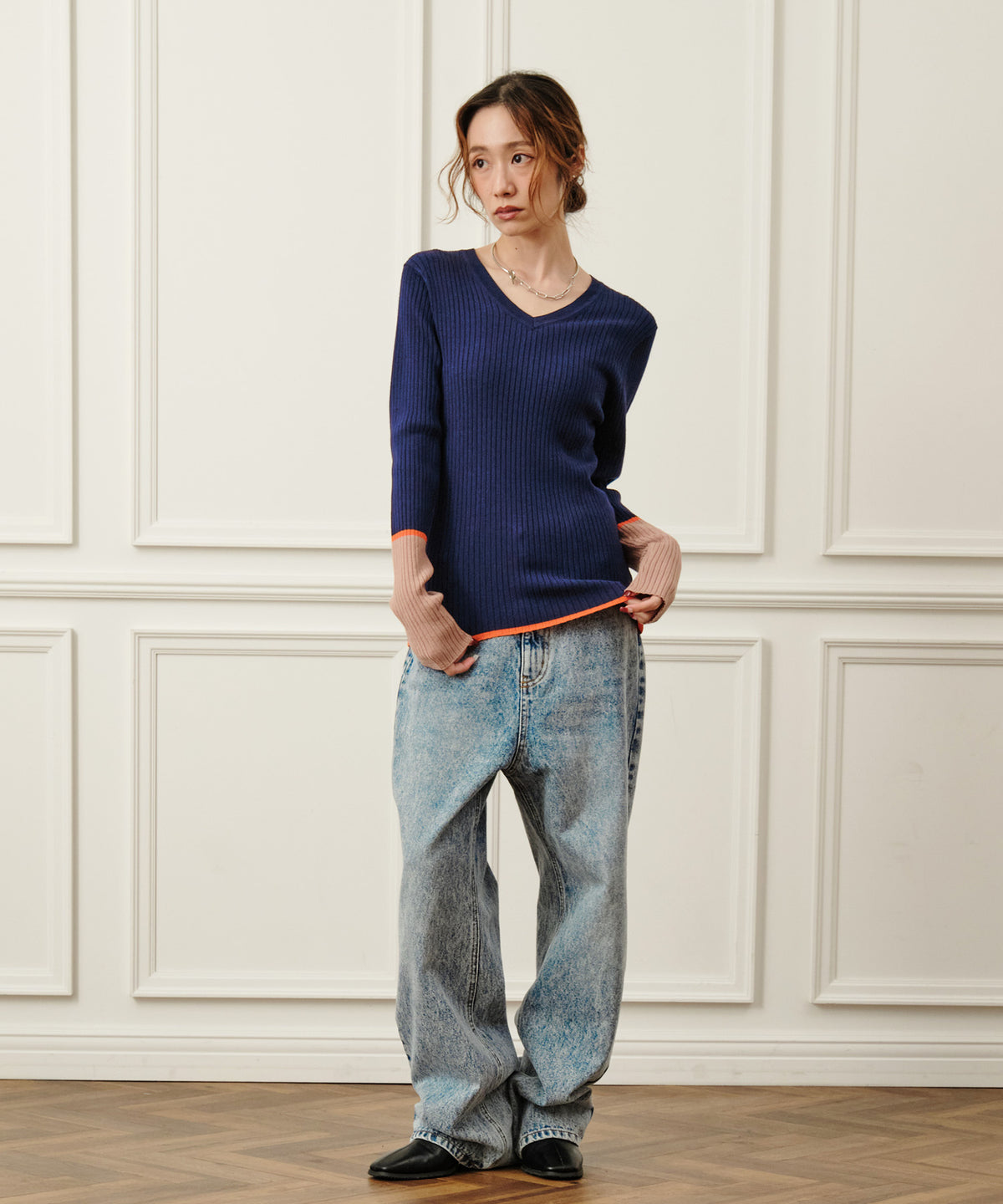 ネイビー / H：155㎝/ FREE  着用