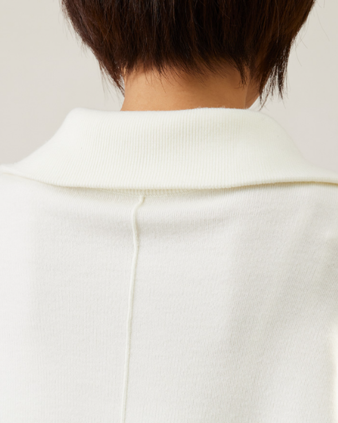 ハーフジップニット