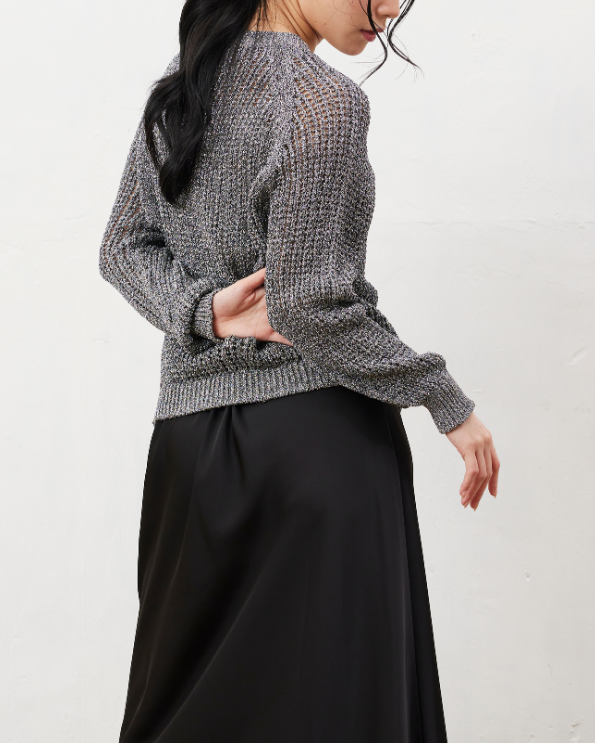 SUWAニットラメリリープルオーバー