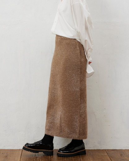 ラメシャギーニットスカート