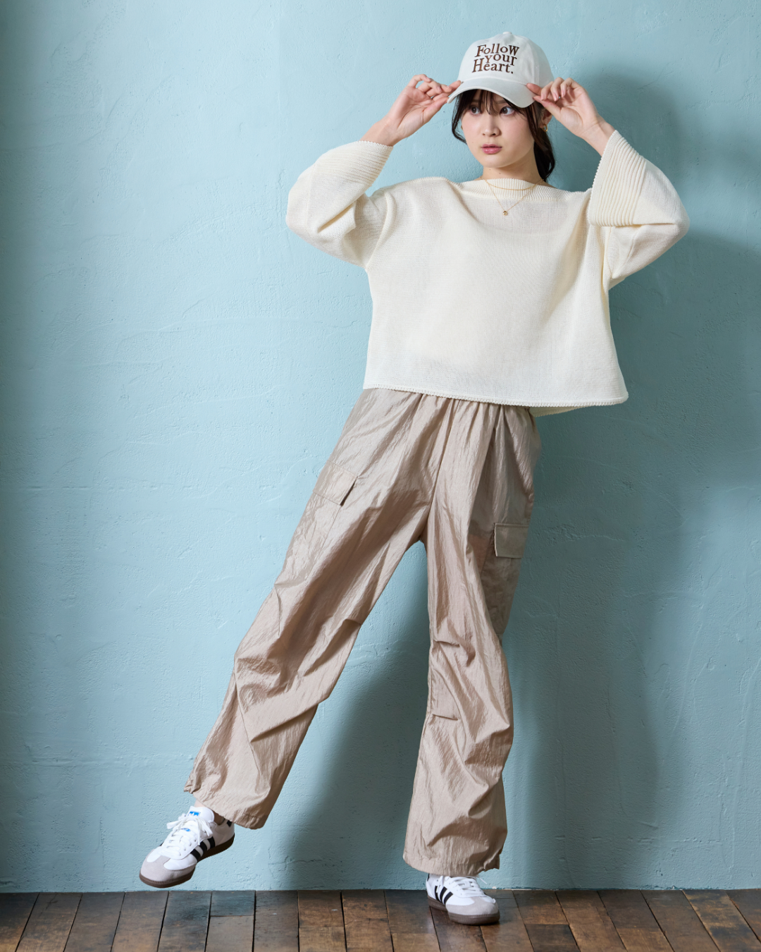 ワッシャーパラシュートパンツ