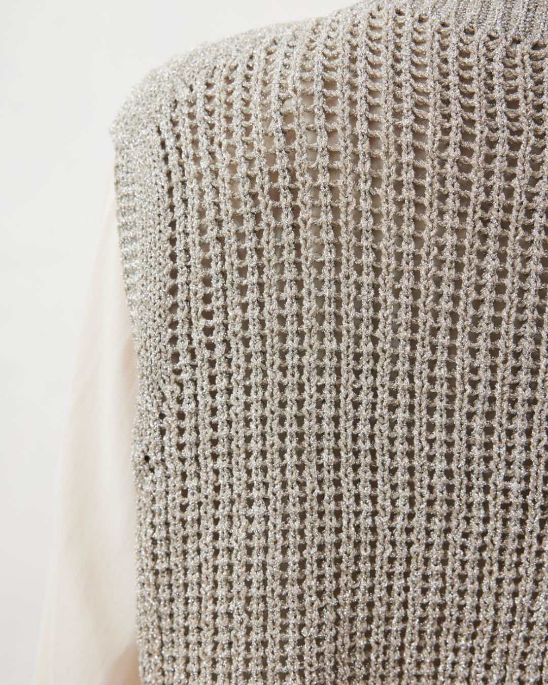 ラメリリーニットベスト