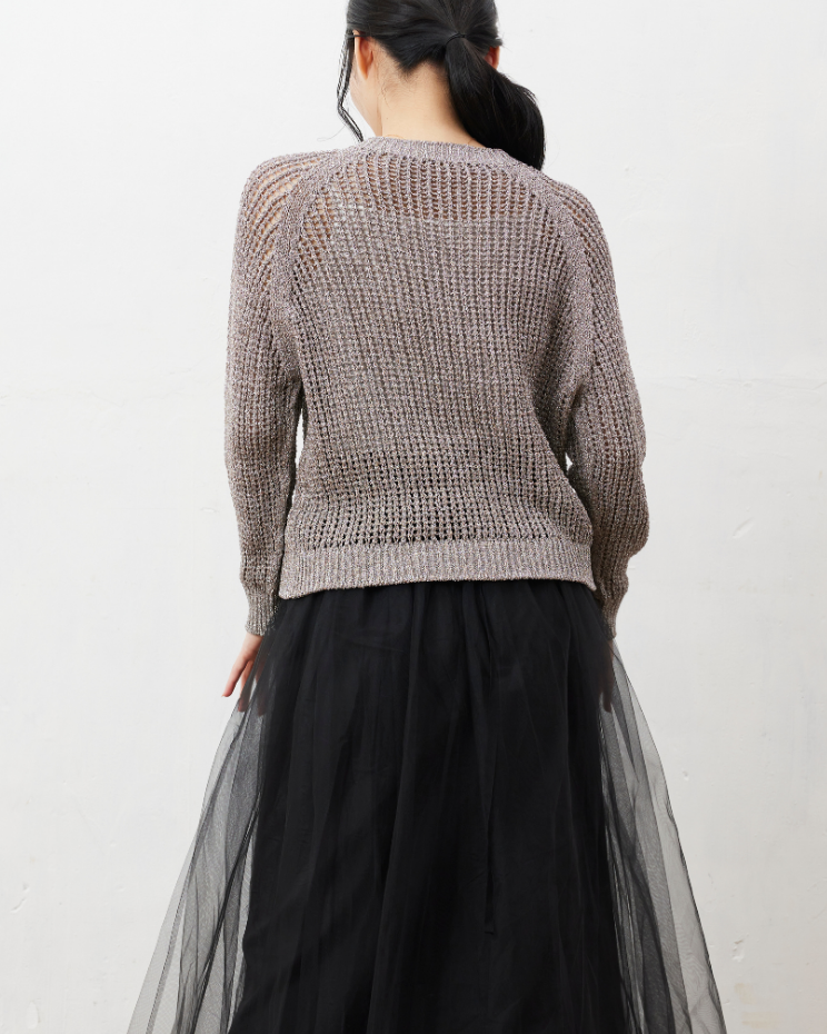 SUWAニットラメリリープルオーバー