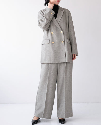 マニッシュタックワイドパンツ