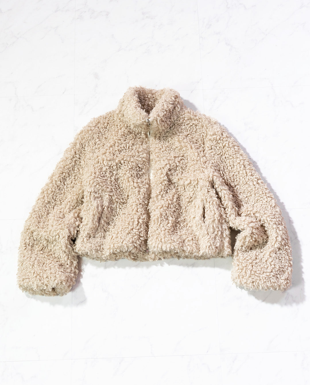 ループファーショートブルゾン