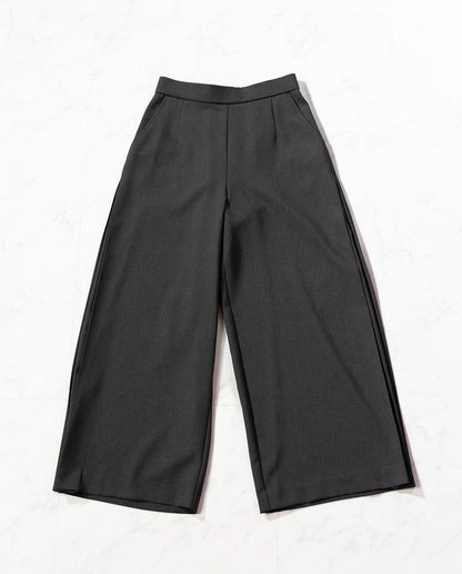 サイドプリーツワイドパンツ