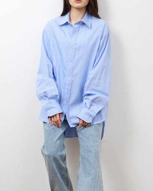 ストライプビッグシャツ