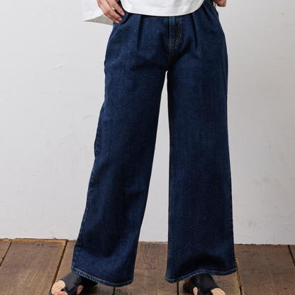 【KAIHARA】フロントタックバギーデニム