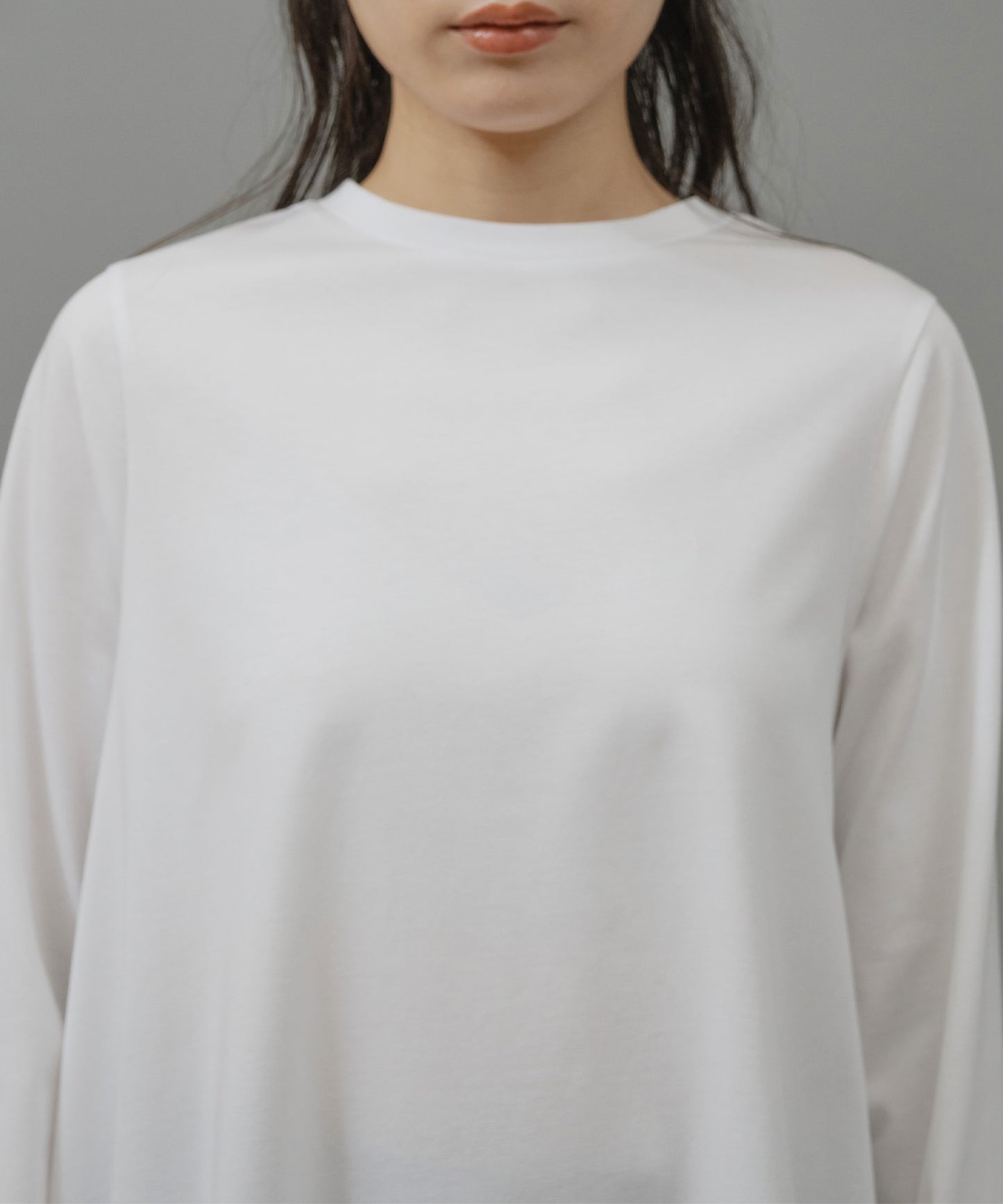 レースヘムロングTシャツ