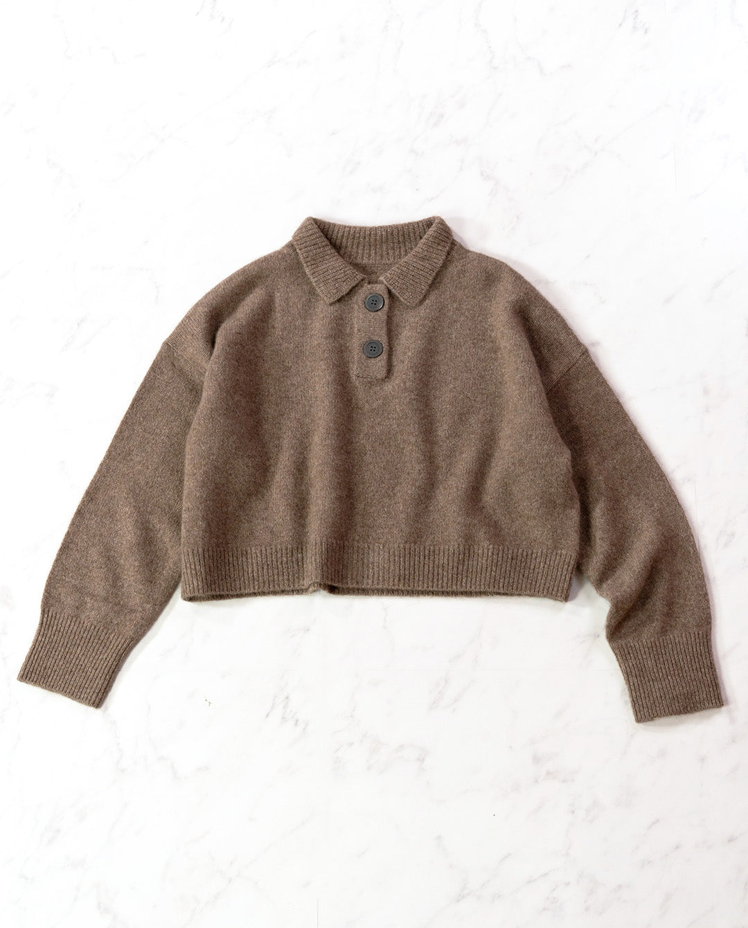 襟付きショートニット