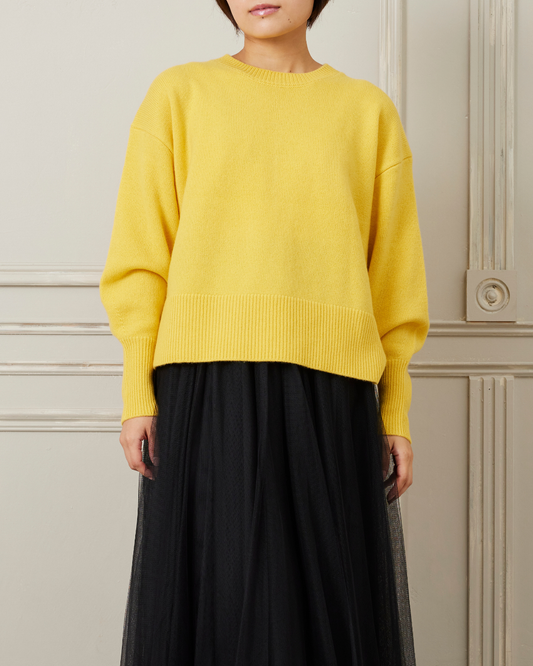 バックスリットウールニット