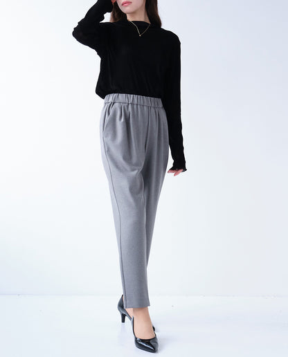 両面起毛テーパードパンツ