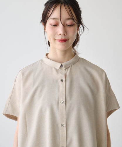 リネンライクワイドシャツ