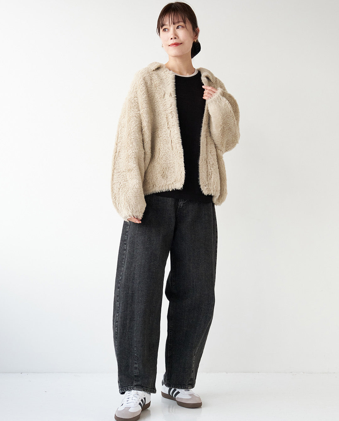 フェザーニットジャケット