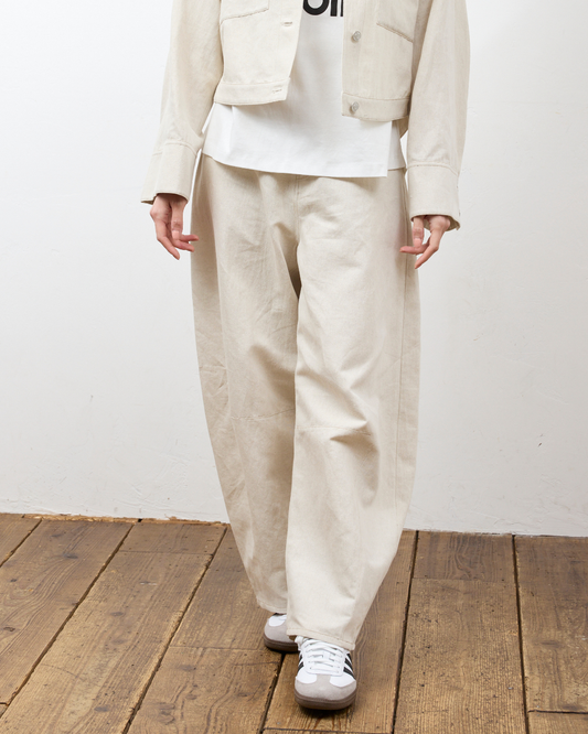 シャンブレータックワイドパンツ