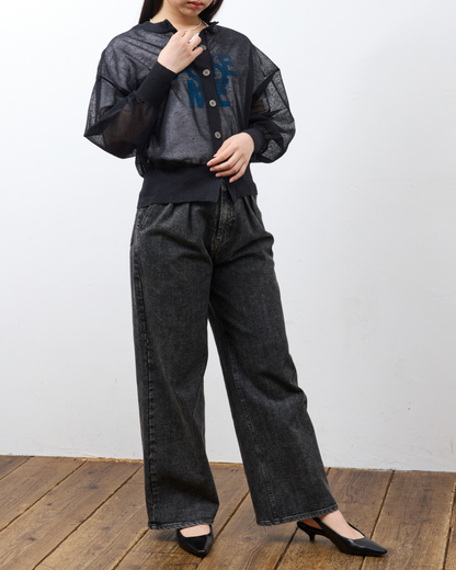 【KAIHARA】フロントタックバギーデニム