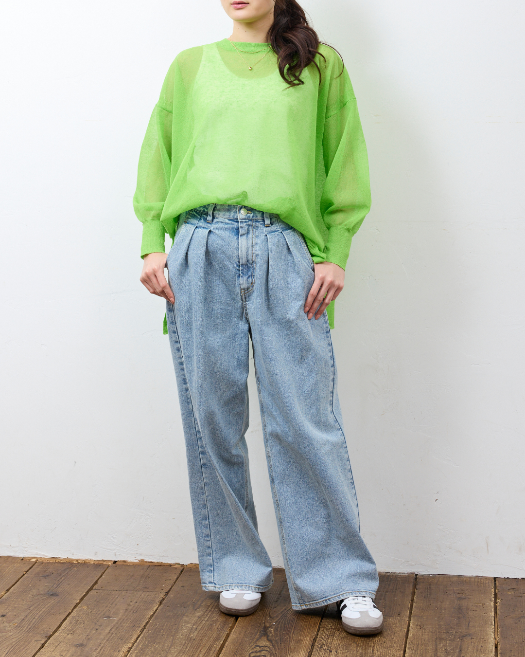 【KAIHARA】フロントタックバギーデニム