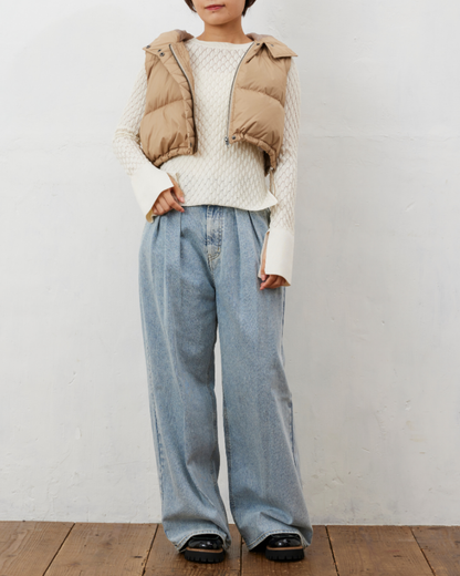 【KAIHARA】フロントタックバギーデニム