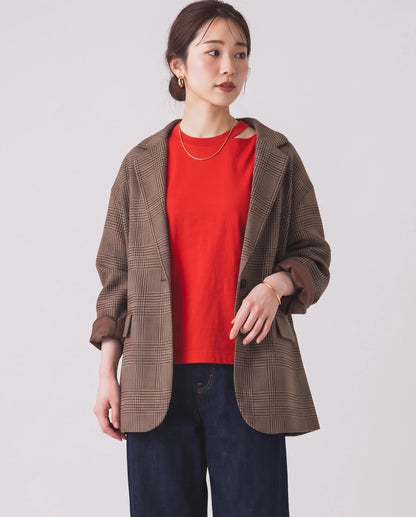 スリットネックTシャツ