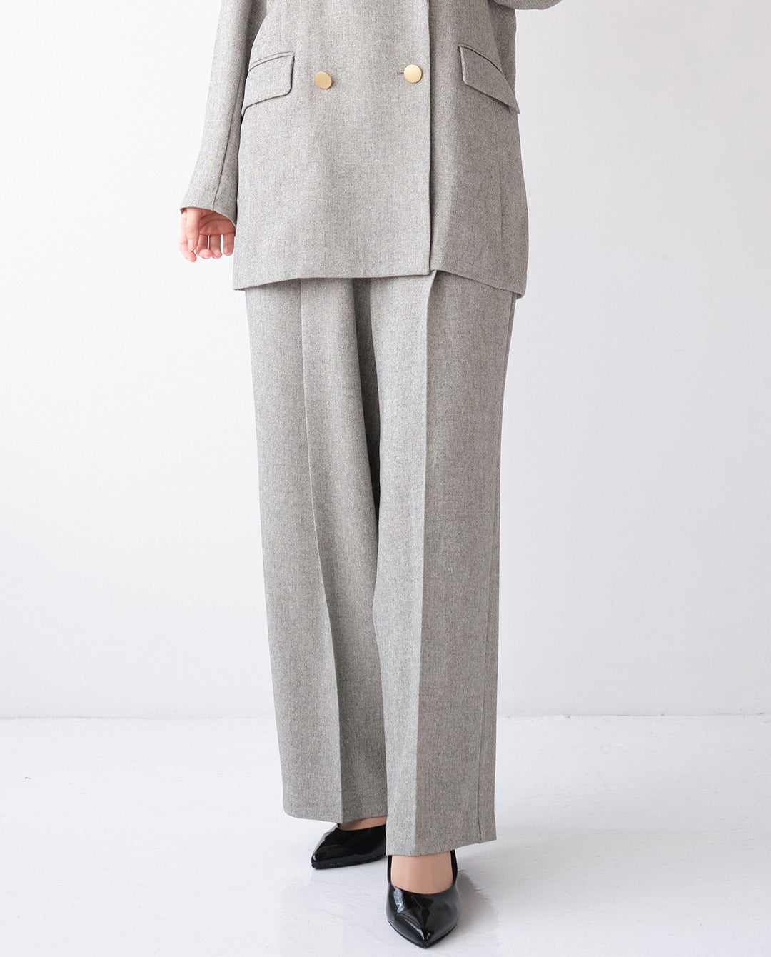 マニッシュタックワイドパンツ