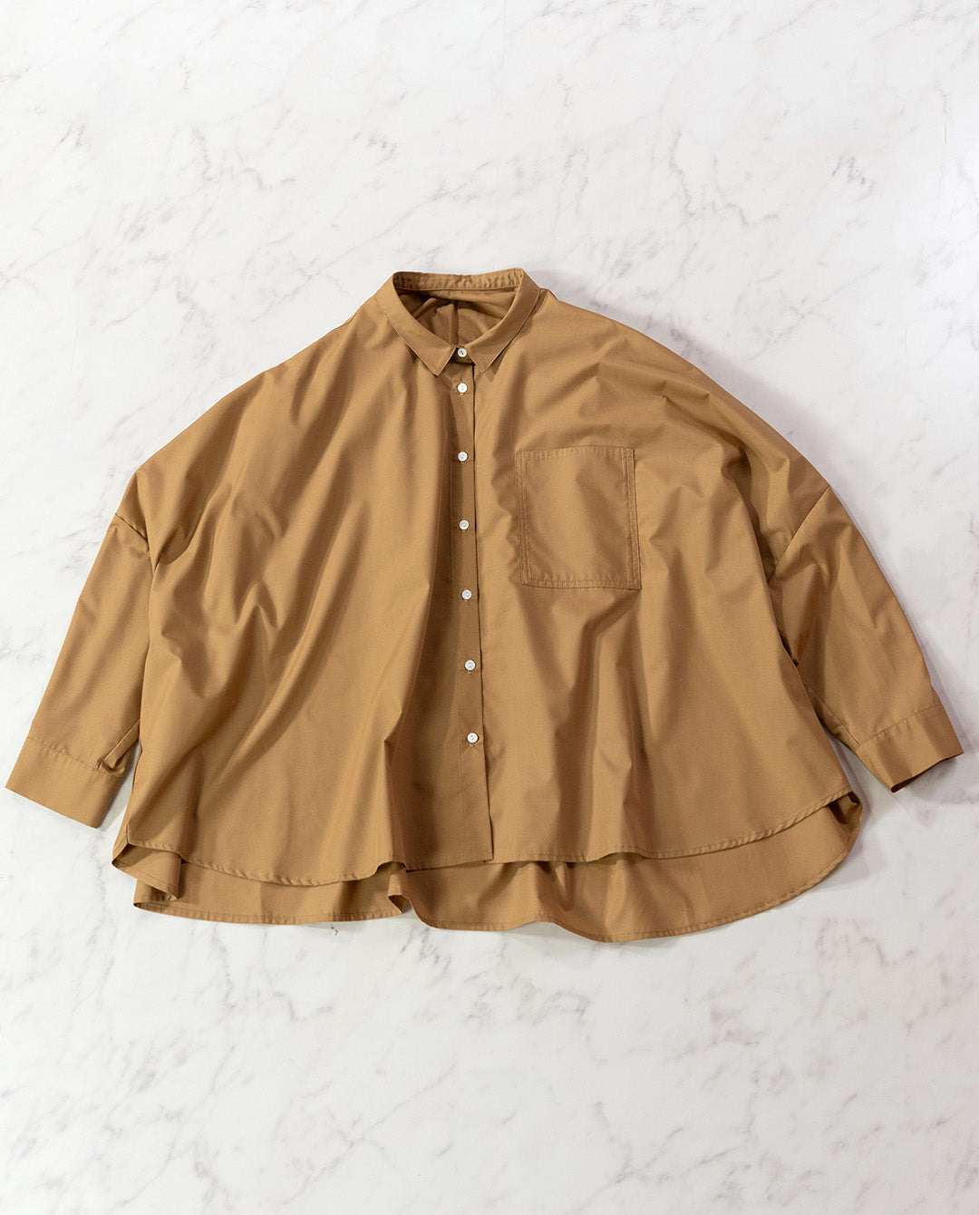 バックギャザーワイドブラウス