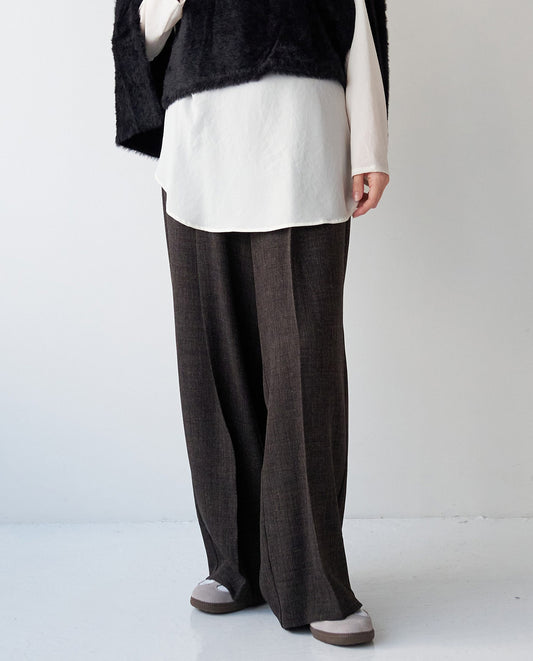 マニッシュタックワイドパンツ