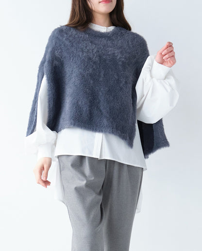 フェザーニットケープ