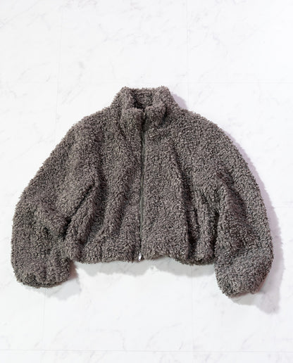 ループファーショートブルゾン