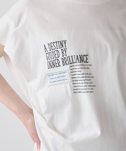 配色ロゴTシャツ
