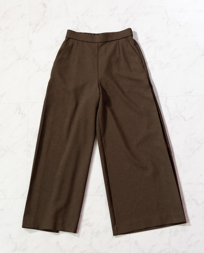 サイドプリーツワイドパンツ