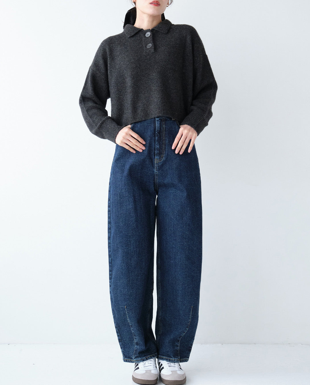 【KAIHARA】カーブデニムパンツ