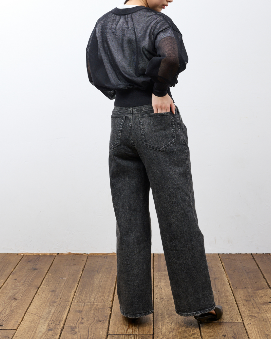 【KAIHARA】フロントタックバギーデニム