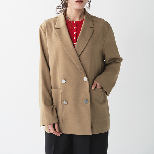 リネンライクダブルジャケット