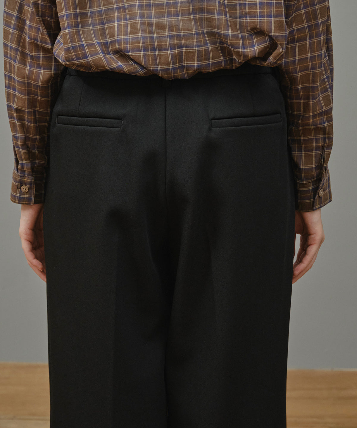 ボンディング裏フリースワイドパンツ