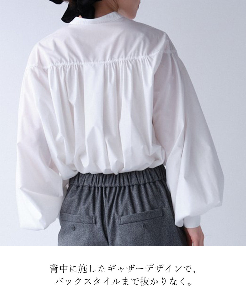 袖リブボリュームブラウス