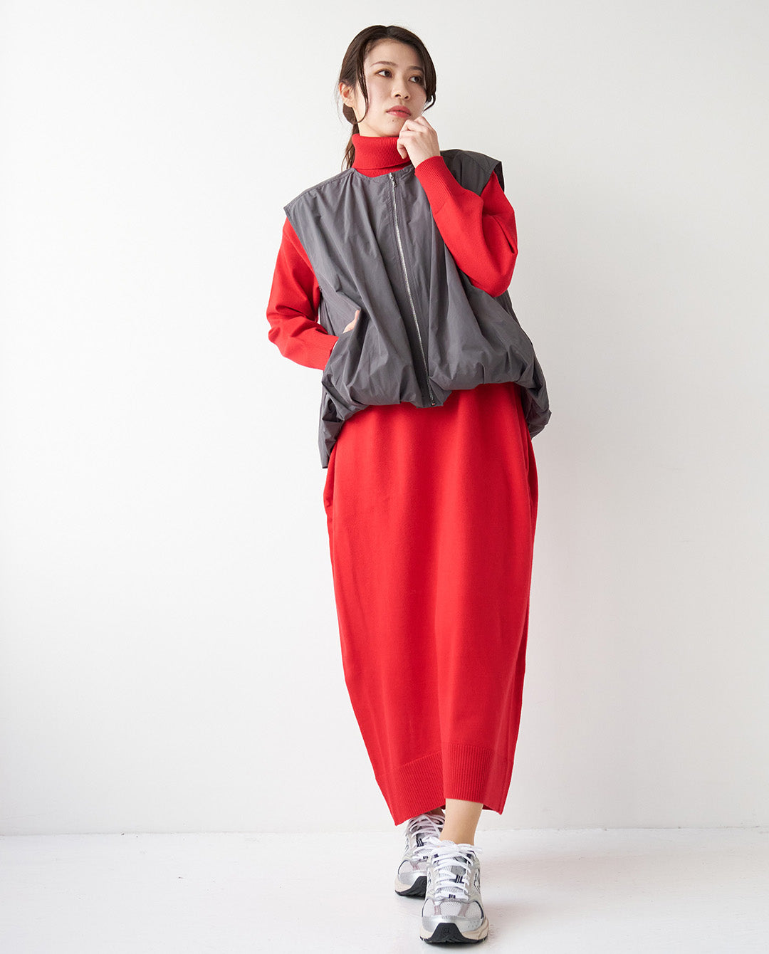 バルーンジップアップベスト