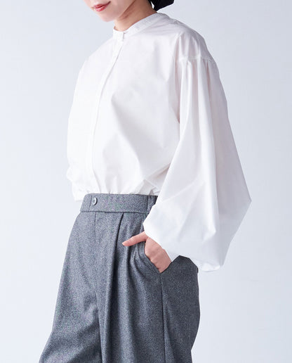 袖リブボリュームブラウス