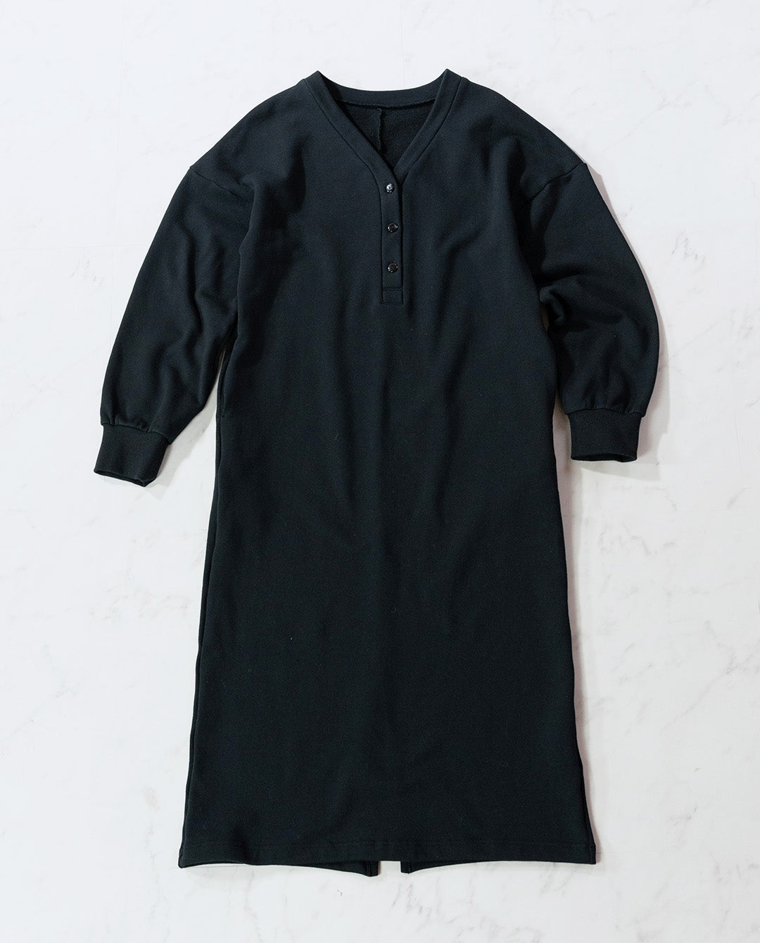 裏起毛Vネックワンピース