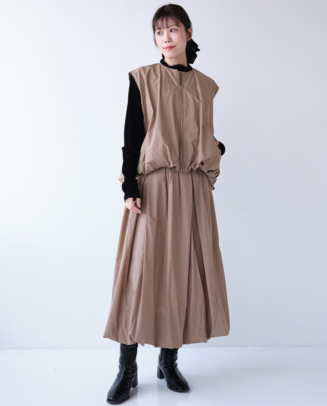 バルーンジップアップベスト