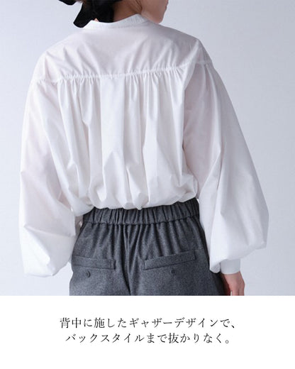 袖リブボリュームブラウス