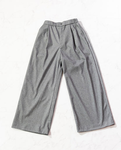 ウールライクワイドパンツ
