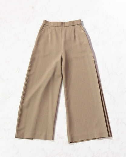 サイドプリーツワイドパンツ