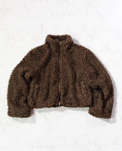 ループファーショートブルゾン