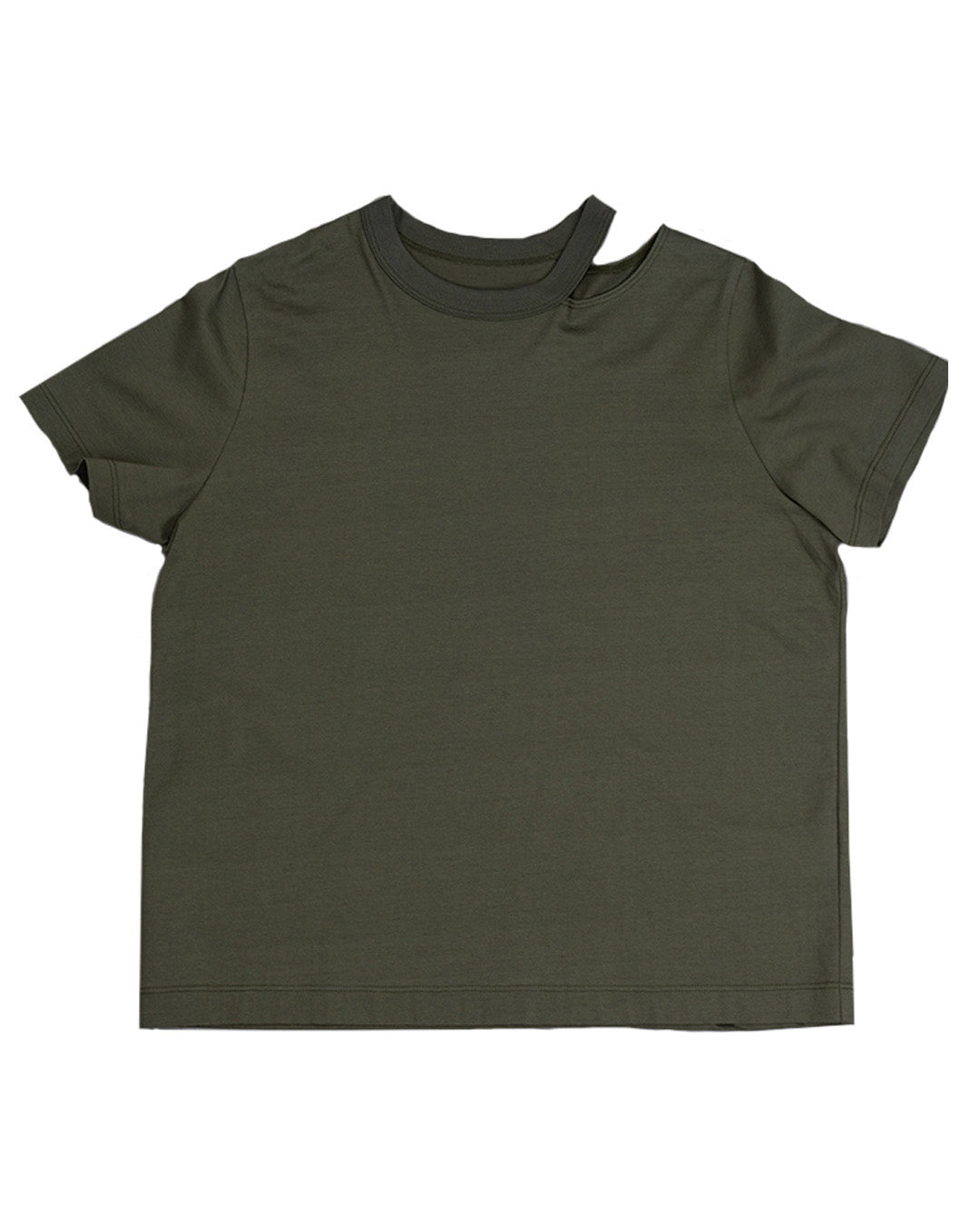 スリットネックTシャツ