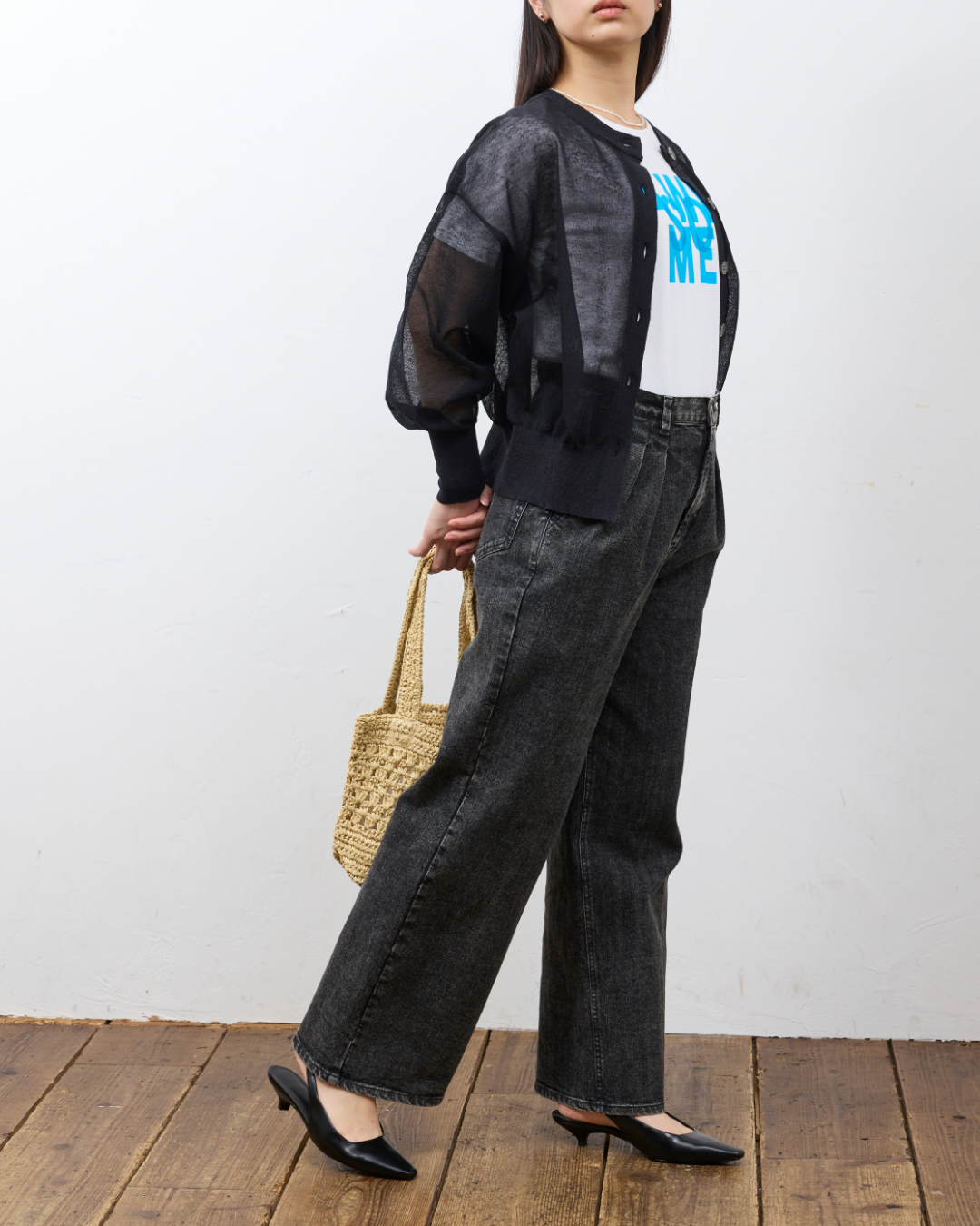 【KAIHARA】フロントタックバギーデニム