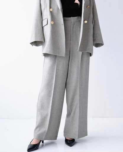 マニッシュタックワイドパンツ