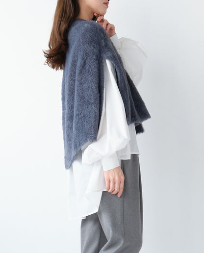 フェザーニットケープ