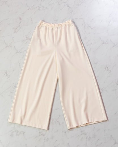 両面起毛イージーワイドパンツ